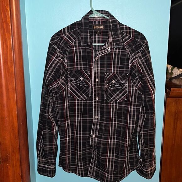 Mens Helix button down shirt size small - Picture 1 of 3